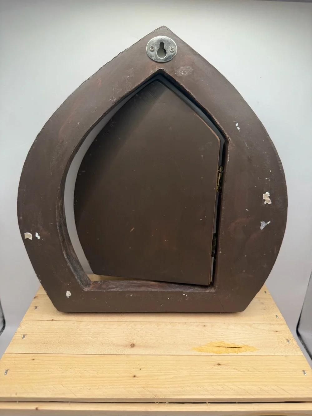Fairy Door Wall Cabinet Hidden Storage Shelf Woodland Cottage Decor 12”